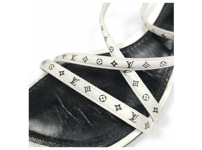 Louis Vuitton Monogram Strap Citizen Sandal White - view 5