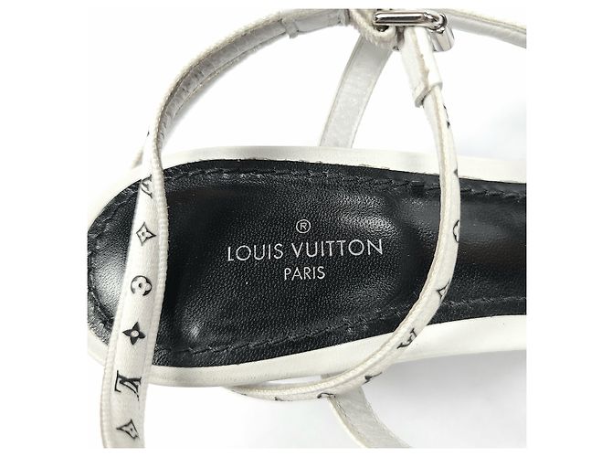 Louis Vuitton Monogram Strap Citizen Sandal White - view 7