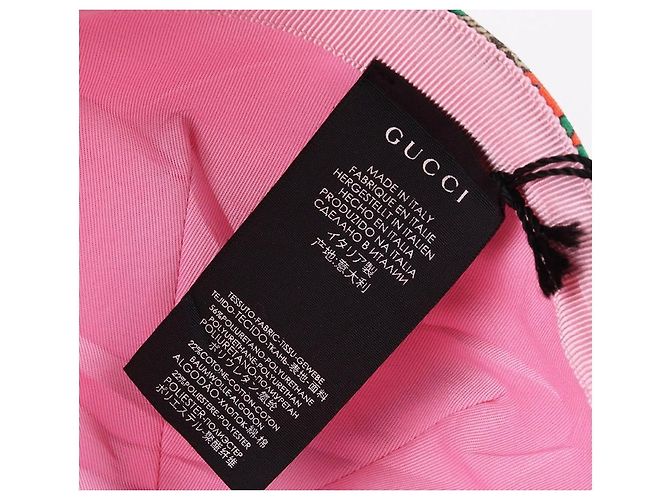 Gucci GG Supreme Strawberry Baseball Cap Braun - Ansicht 8