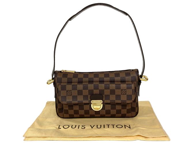 Borsa a Spalla Louis Vuitton Ravello GM Marrone Damier ebene - vista 13