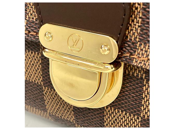 Borsa a Spalla Louis Vuitton Ravello GM Marrone Damier ebene - vista 9