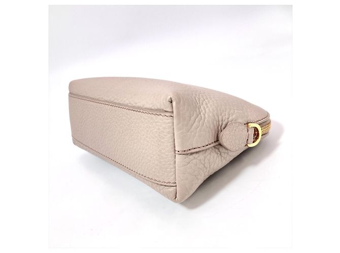 Prada Handtasche/Pouch aus grauem Leder Braun - Ansicht 3