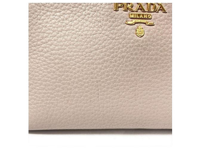 Prada Handtasche/Pouch aus grauem Leder Braun - Ansicht 7