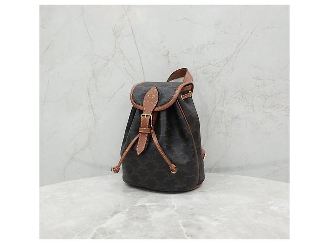 Céline Mini Triumph Canvas Polco Rucksack Silber - Ansicht 2