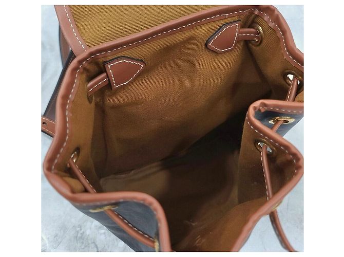 Céline Mini Triumph Canvas Polco Rucksack Silber - Ansicht 8