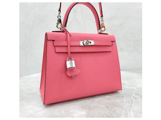 Hermès Kelly App Song Rose Azalea Silver Rosa - vista 4