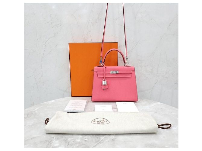 Hermès Kelly App Song Rose Azalea Silver Rosa - vista 9