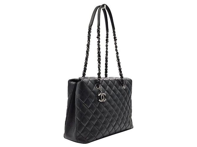 Chanel Borsa a Spalla Timeless Caviar Nero - vista 3