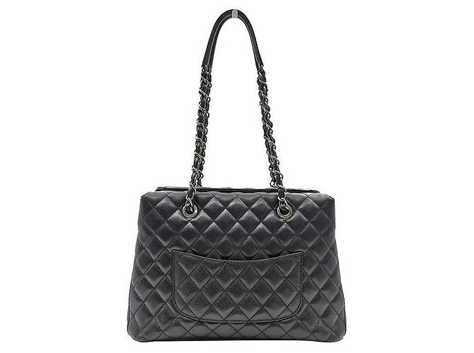 Chanel Borsa a Spalla Timeless Caviar Nero - vista 4