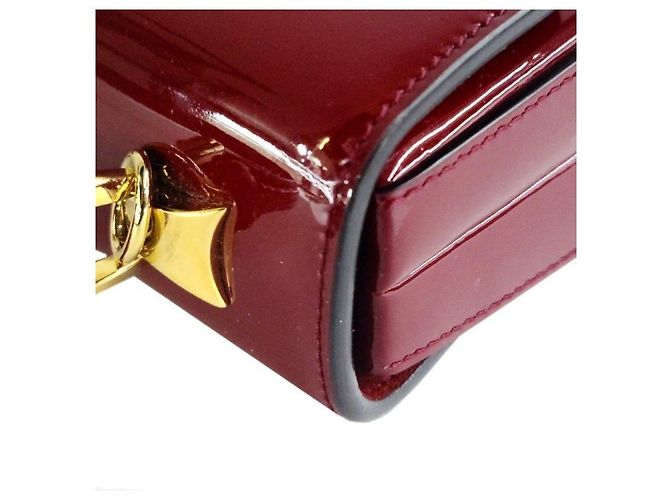 Gucci Patent Silvie Mini Top Handle Tasche Rot - Ansicht 5