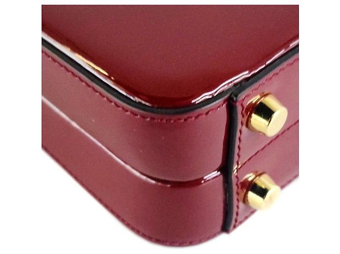 Gucci Patent Silvie Mini Top Handle Tasche Rot - Ansicht 6