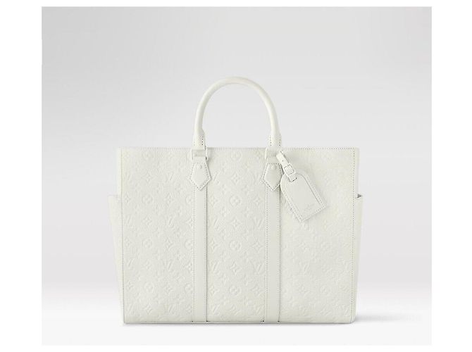 Louis Vuitton Nuova Borsa Tote in Pelle Sacplar Argento - vista 8