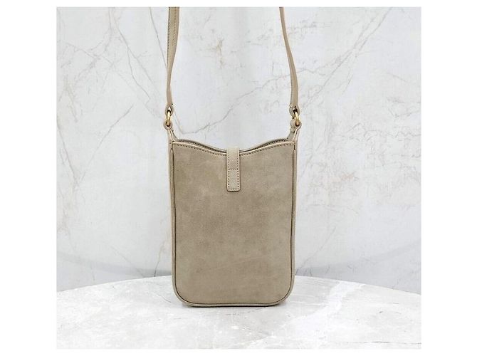 Saint Laurent Borsa a tracolla verticale in scamosciato Multicolore - vista 3