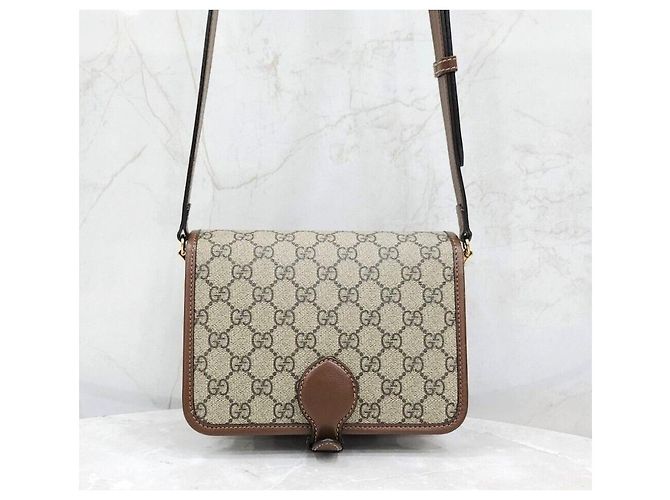 Gucci GG Supreme Canvas Interlocking Schultertasche - Ansicht 3