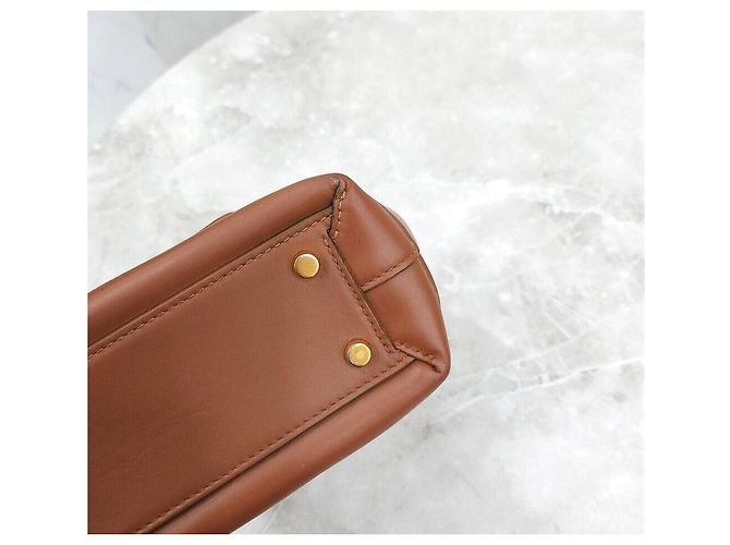 Bottega Veneta Mini Arco Leder-Tote-Bag Rot - Ansicht 6