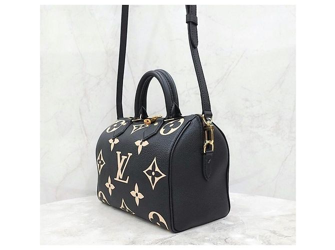 Louis Vuitton Speedy Bandoulière Bicolor Monogram Nero - vista 2