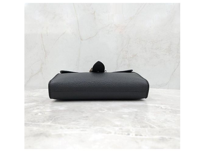 Hermès SAC DEPECHE Crossbody Bag Togo stamp Black Silver Hardware Nero - vista 6