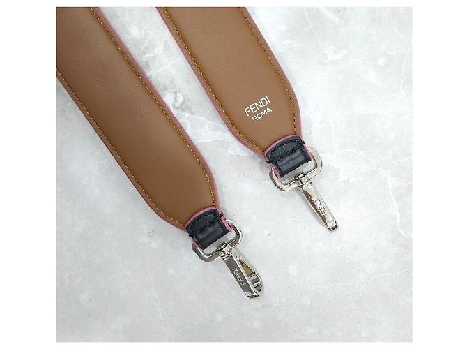 Fendi Bracciale in pelle borchiata - vista 6