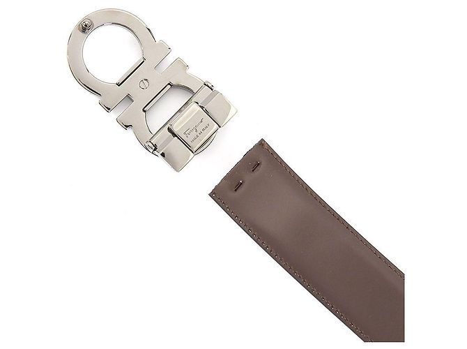 Salvatore Ferragamo Gancini Reversibler Gürtel für Herren - Ansicht 6