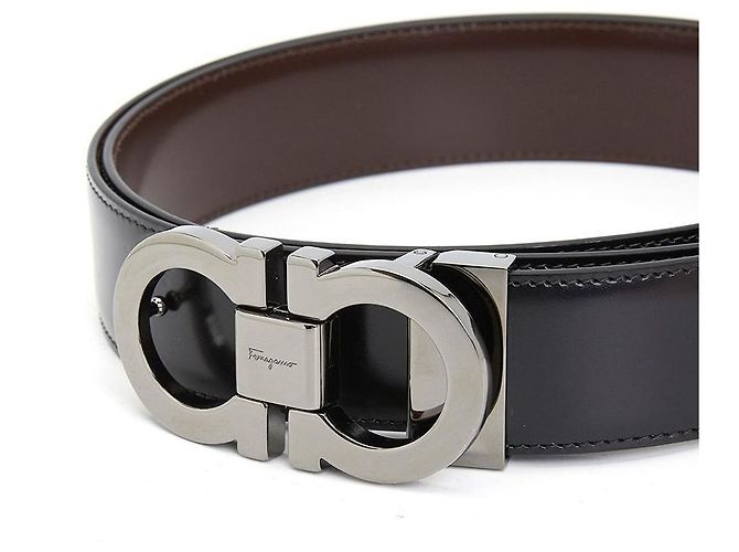 Salvatore Ferragamo Gancini Reversibler Gürtel für Herren - Ansicht 7