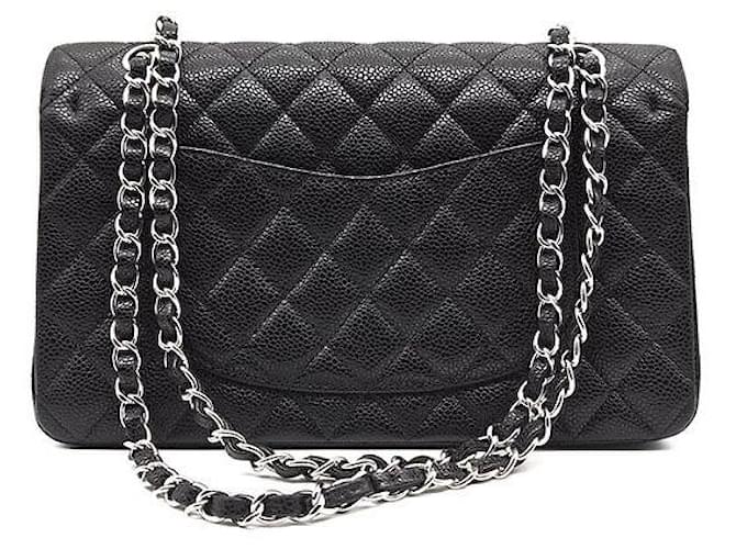 Chanel Caviar Classic Medium Nero - vista 3