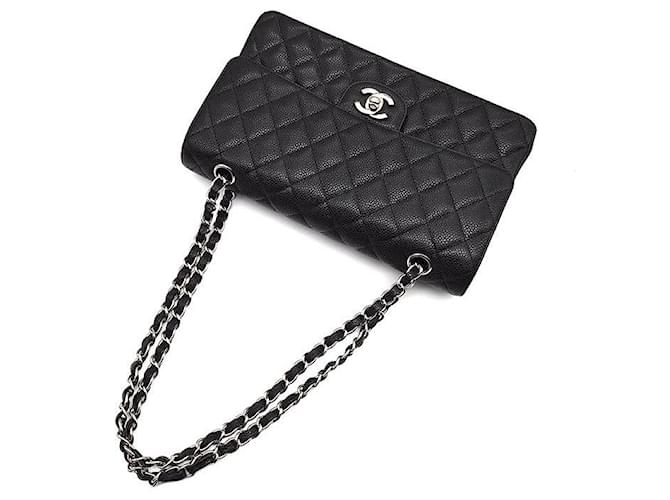 Chanel Caviar Classic Medium Nero - vista 4