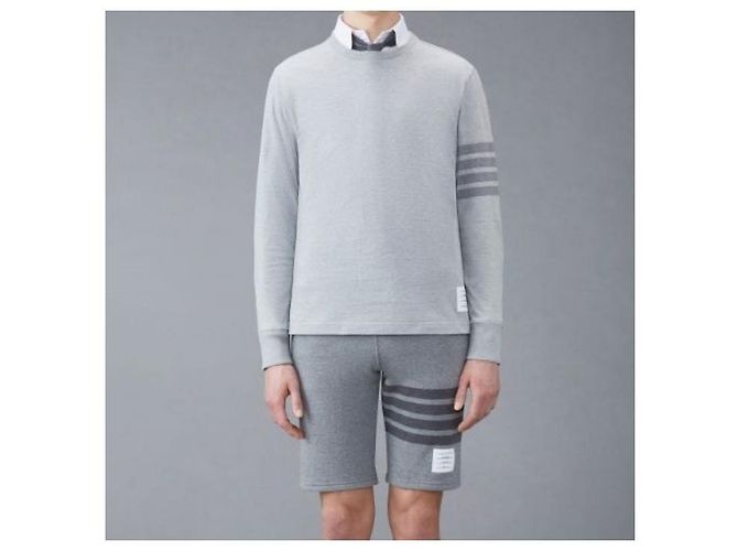 Thom Browne Tonal Stripe Oversized Medium Weight Jersey Multiple colors - view 2