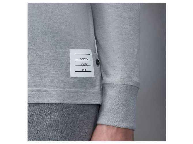Thom Browne Tonal Stripe Oversized Medium Weight Jersey Multiple colors - view 9