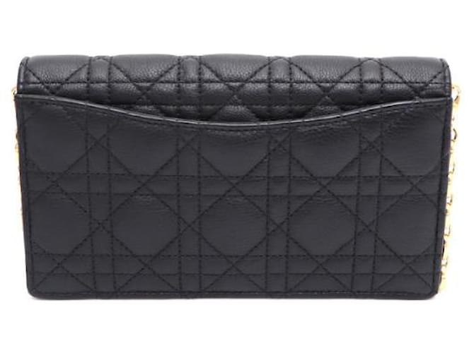 Pochette bandoulière Dior Caro Chain Noir - vue 10