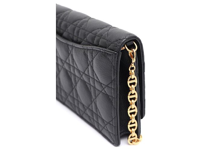 Pochette bandoulière Dior Caro Chain Noir - vue 11