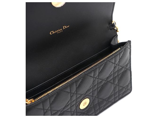 Pochette bandoulière Dior Caro Chain Noir - vue 13