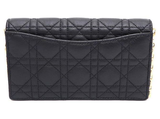 Pochette bandoulière Dior Caro Chain Noir - vue 3