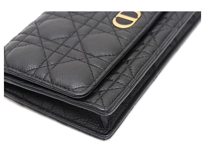 Pochette bandoulière Dior Caro Chain Noir - vue 5
