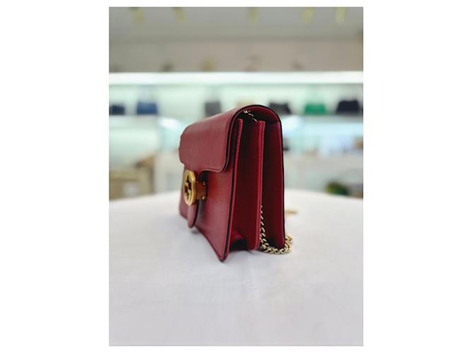 Gucci Piccola borsa a tracolla e crossbody Interlocking Red Rosso - vista 4