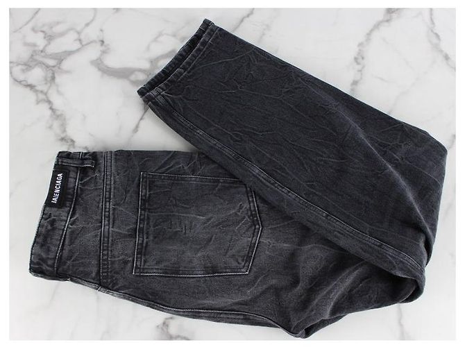 Balenciaga Schwarze gewaschene Jeanshose Mehrfarben - Ansicht 3