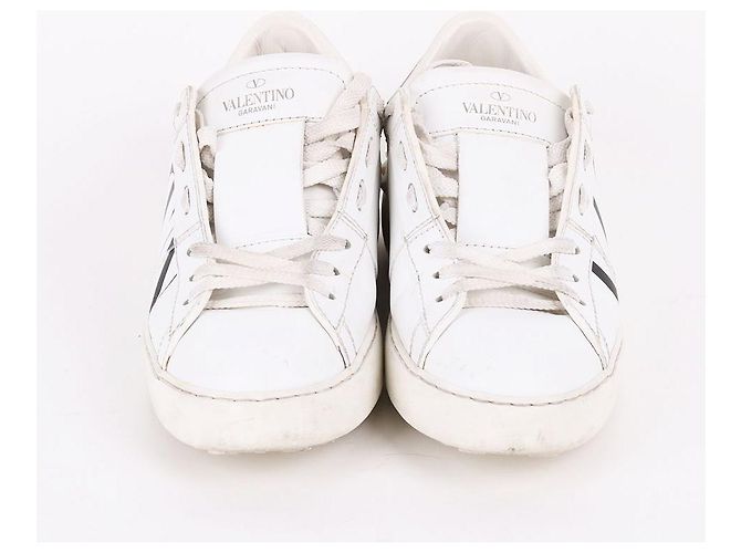 Valentino Sneakers bianche da donna con strap nascosto Bianco - vista 3