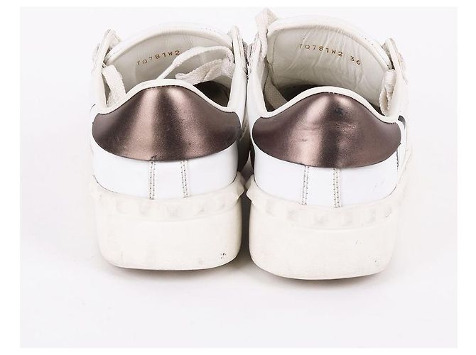 Valentino Sneakers bianche da donna con strap nascosto Bianco - vista 7