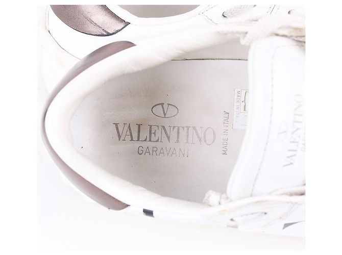 Valentino Sneakers bianche da donna con strap nascosto Bianco - vista 9