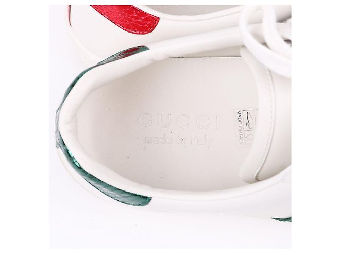 Gucci Sneakers Side Bee Ace Bianco - vista 10