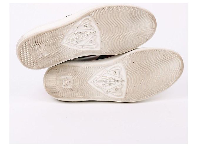 Gucci Sneakers Side Bee Ace Bianco - vista 9