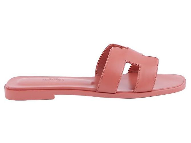 Hermès Oran Sandalen Rot - Ansicht 10