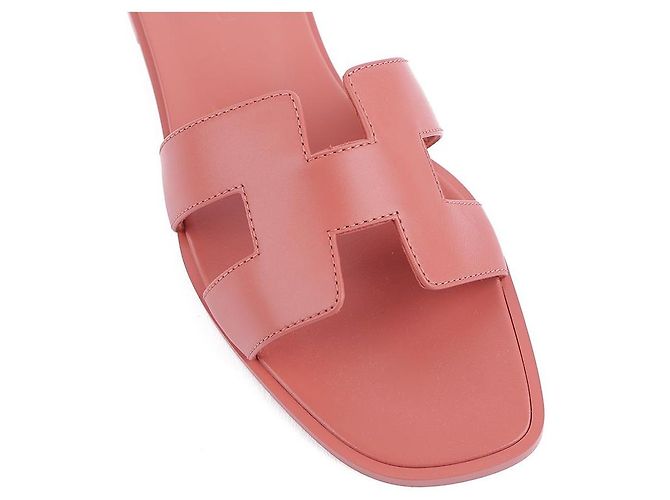 Hermès Oran Sandalen Rot - Ansicht 11