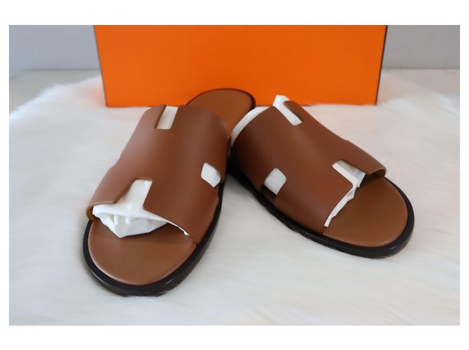 Hermès Pantofole Izmir Gold Multicolore - vista 3