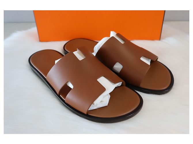 Hermès Pantofole Izmir Gold Multicolore - vista 5