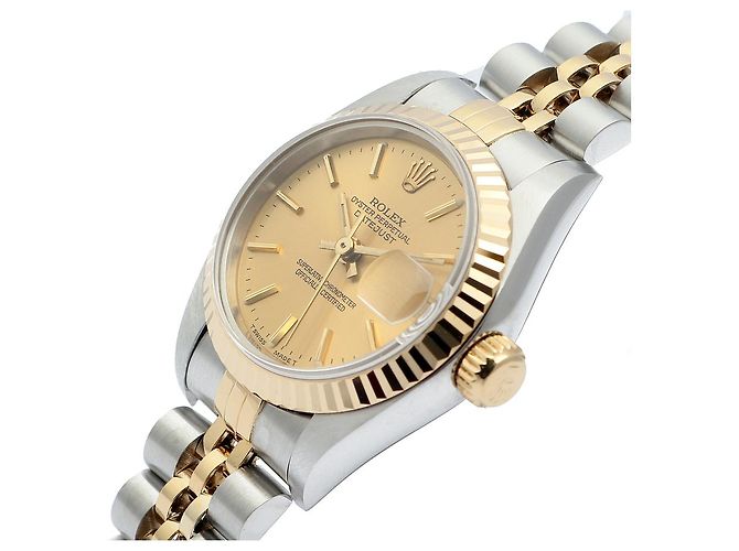 Rolex Datejust Combo Simple Classic Index Damenuhr Gelb - Ansicht 10
