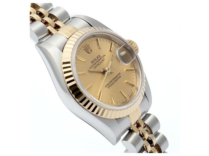 Rolex Datejust Combo Simple Classic Index Damenuhr Gelb - Ansicht 11