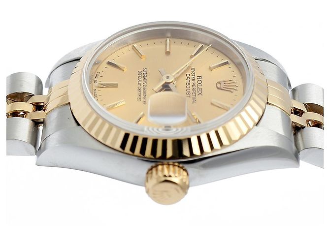 Rolex Datejust Combo Simple Classic Index Damenuhr Gelb - Ansicht 12