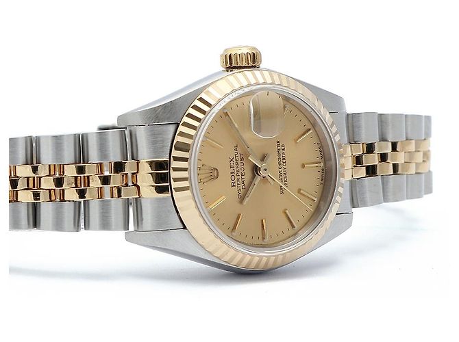 Rolex Datejust Combo Simple Classic Index Damenuhr Gelb - Ansicht 18