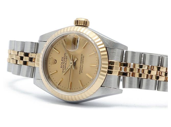 Rolex Datejust Combo Simple Classic Index Damenuhr Gelb - Ansicht 19