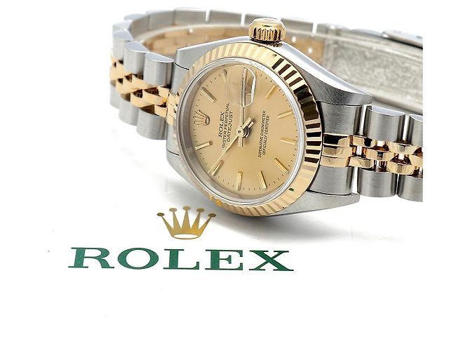 Rolex Datejust Combo Simple Classic Index Damenuhr Gelb - Ansicht 22